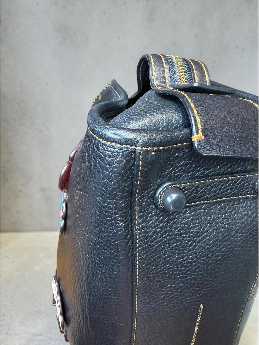 Coach Rogue 31 with Tea Rose Flowers, Glove-Tanned Leather Satchel Rare - Picture 7 of 15